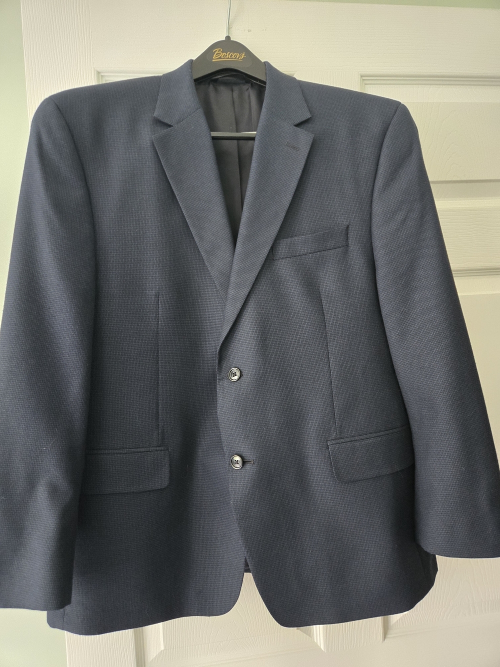 Andrew Fezza Navy Two-Button Notch Lapel Blazer